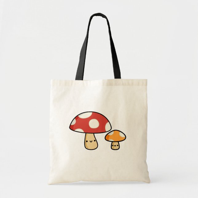 Cute Kawaii Mushroom Tygkasse (Framsidan)