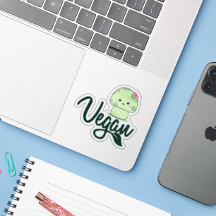 Cute Kawaii Mushroom Vegan Klistermärken