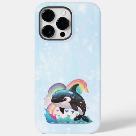 Cute Kawaii Orca Killer Whale Rainbows Butterflies