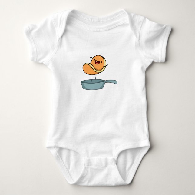 Cute Kawaii Pancake T Shirt (Framsida)