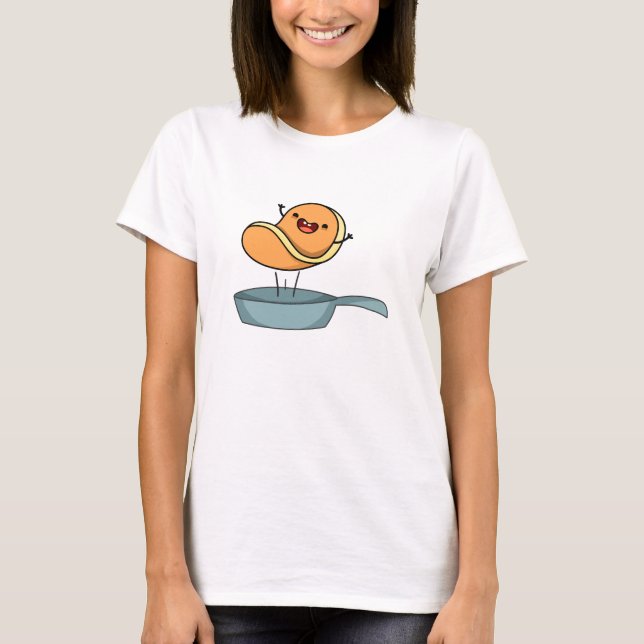 Cute Kawaii Pancake T Shirt (Framsida)
