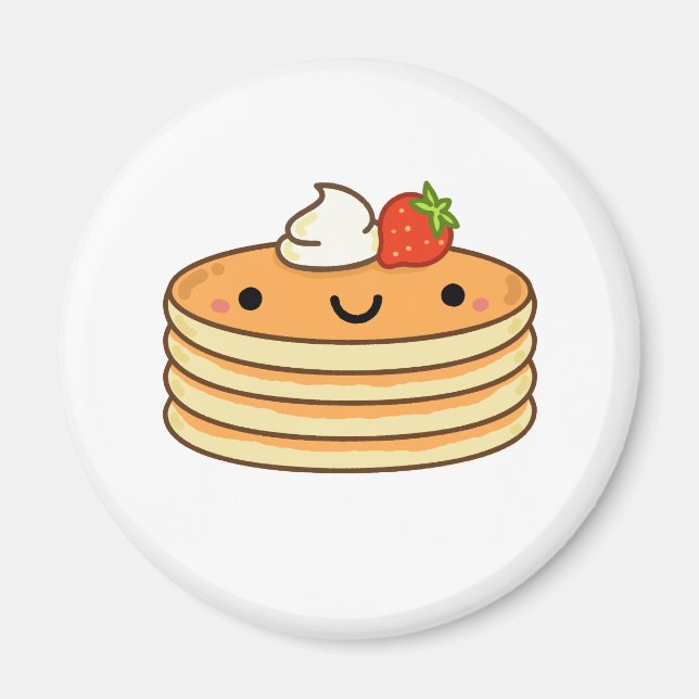 Cute Kawaii Pancakes Magnet (Framsidan)