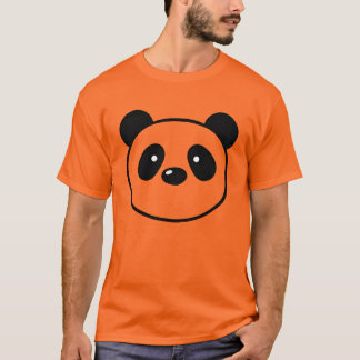 Cute Kawaii Panda Bear Face Minimalist T Shirt