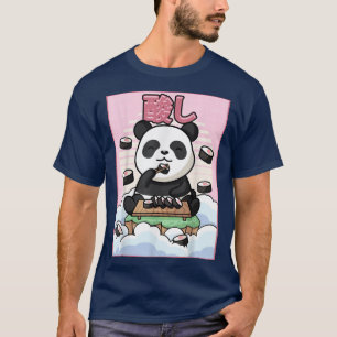 Cute Kawaii Panda Bear Sushi Japansk estetisk T- T Shirt