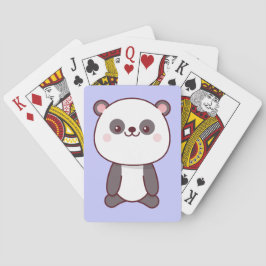 Cute Kawaii Panda Lila Casinokort