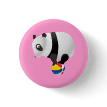 Cute Kawaii Panda på Boll