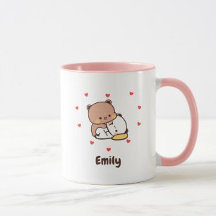 Cute Kawaii Panda Personlig Lägg till ditt namn Mugg