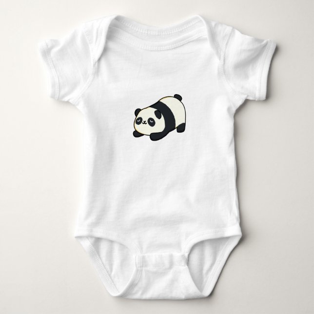 Cute Kawaii Panda T Shirt (Framsida)