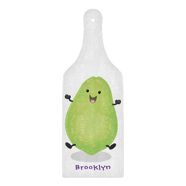 Cute kawaii papaya tass tass tecknad illustration (Framsidan)