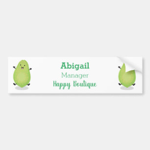Cute kawaii papaya tass tass tecknad illustration bildekal