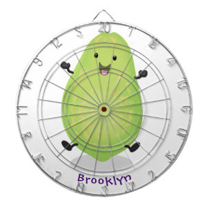Cute kawaii papaya tass tass tecknad illustration darttavla