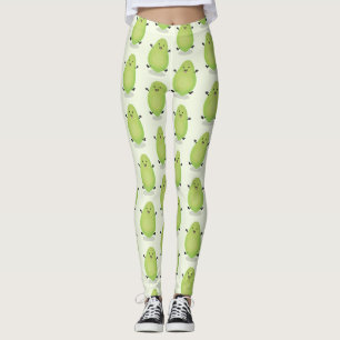 Cute kawaii papaya tass tass tecknad illustration leggings