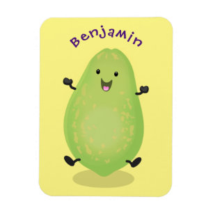 Cute kawaii papaya tass tass tecknad illustration magnet