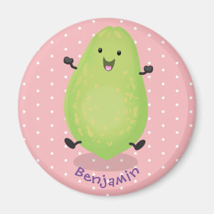 Cute kawaii papaya tass tass tecknad illustration magnet