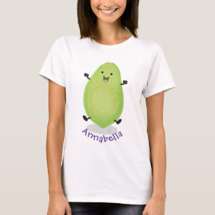 Cute kawaii papaya tass tass tecknad illustration t shirt