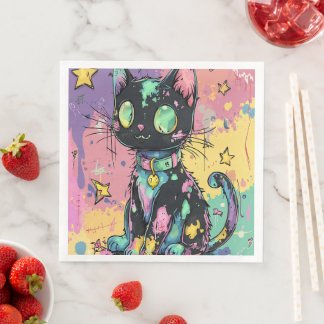 Cute Kawaii Pastel Goth Patchwork Gothic Creepy Pappersservett