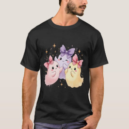 Cute Kawaii Pastel Spöken med Sparkly Bows T Shirt