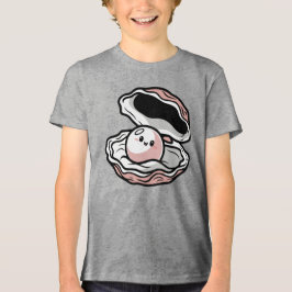 Cute Kawaii Pearl i en öppen Snäcka T Shirt