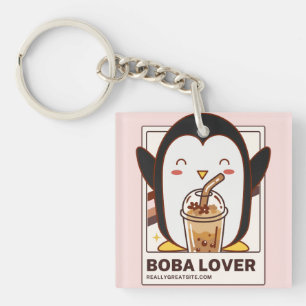 Cute Kawaii Penguin Boba Älskare