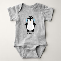 Cute Kawaii Penguin Illustration Personlig baby