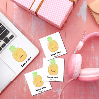 Cute Kawaii Pineapple Gummi Fruit Klistermärken