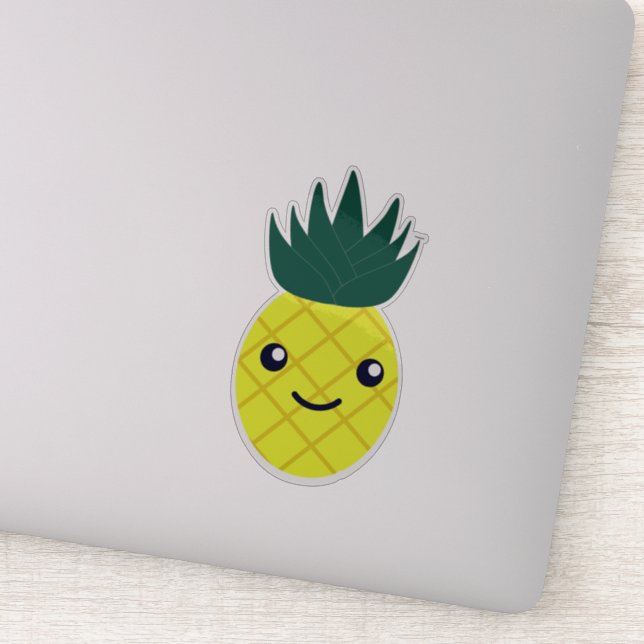 Cute Kawaii Pineapple Klistermärken (Detalj)