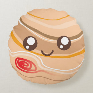 Cute Kawaii Planet Jupiter Rund Kudde