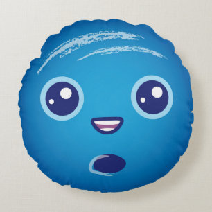 Cute Kawaii Planet Neptune Rund Kudde