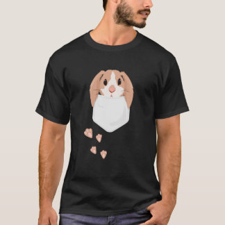 Cute Kawaii Pocket Bunny Egg Glad påsk Söndag T Shirt