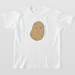 Cute Kawaii Potato Japanska T Shirt