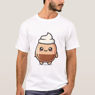 Cute Kawaii Pudding – Adorable Dessert Character T Shirt