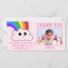 Cute Kawaii Rainbow Cloud Tack för ditt födelsedag
