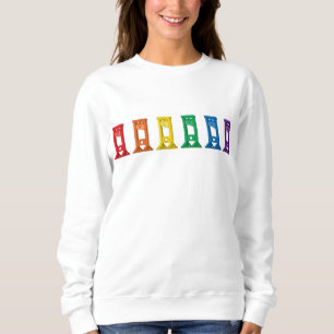 Cute Kawaii Rainbow Guillotine White Sweatshirt T Shirt