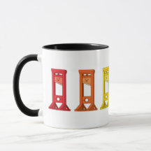 Cute Kawaii Rainbow Guillotines 2-tonkaffe mugg