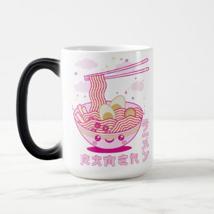 Cute Kawaii Ramen Anime Noodles Ramen Girls, Tonå Magisk Mugg