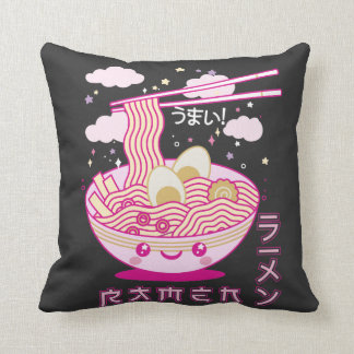 Cute Kawaii Ramen Anime Noodles Ramen Girls, Tonår Kudde