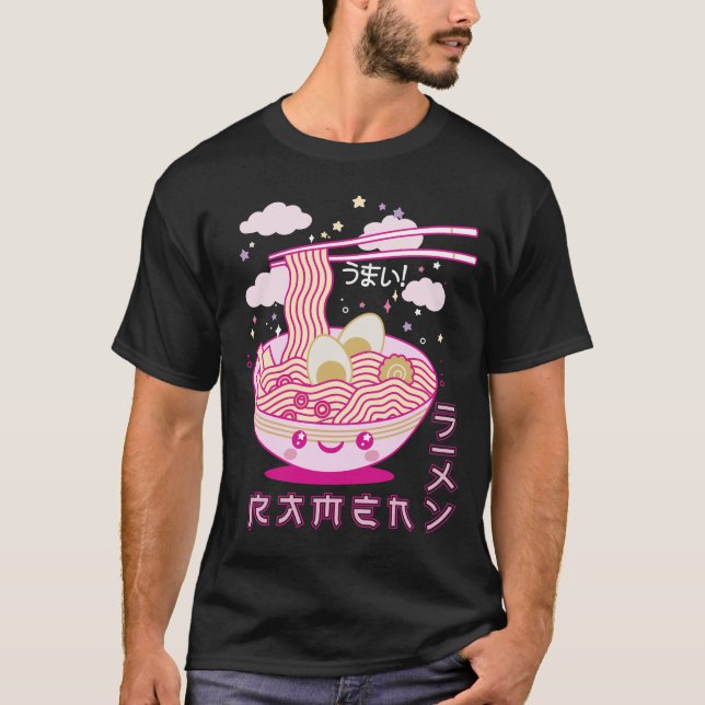 Cute Kawaii Ramen Anime Noodles Ramen Girls, Tonår T Shirt (Framsida)