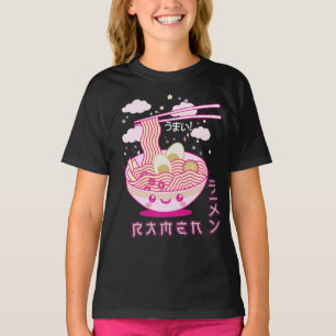 Cute Kawaii Ramen Anime Noodles Ramen Girls, Tonår T Shirt