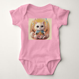 Cute Kawaii Ramen Cat Baby Bodydräkt - Adsible Noo T Shirt