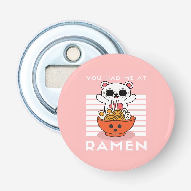 Cute Kawaii Ramen Flasköppnare (Framsidan)