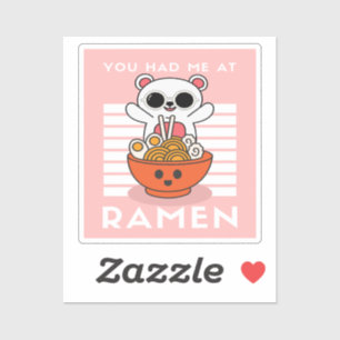 Cute Kawaii Ramen Klistermärken