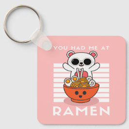 Cute Kawaii Ramen Nyckelring
