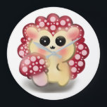 Cute Kawaii Red Mushroom Hedgehog Toadstool Art Stor Klocka<br><div class="desc">Add a touch of forest magic to your day with this incredibly cute Mushroom Hedgehog design! This adorable woodland hybrid character features a glossy red toadstool cap with pink dots and big, sweet anime-style eyes. This kawaii illustration perfectly captures the trendy cottagecore and fairycore aesthetics. It makes a wonderful gift...</div>