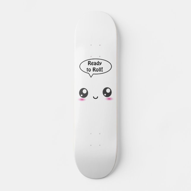 Cute Kawaii redo att rulla." Skateboard Bräda 19,5 Cm (Framsida)