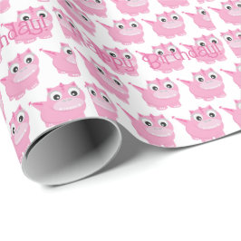 Cute Kawaii Rosa Dino Presentpapper