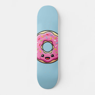 Cute Kawaii Rosa Donut Mini Skateboard Bräda 18,5 Cm