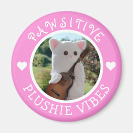 Cute Kawaii Rosa Pawsitive Plushie Vibes Photo Magnet