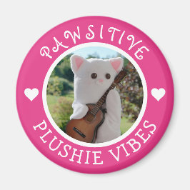 Cute Kawaii Rosa Pawsitive Plushie Vibes Photo Magnet