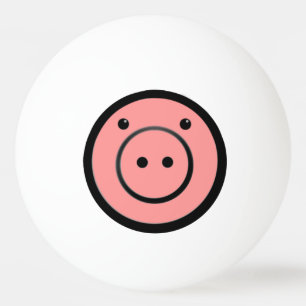 Cute Kawaii Rosa Piggy Gris Vector Art Pingisboll