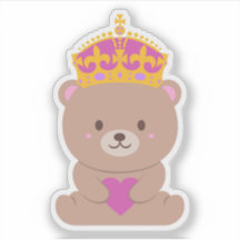 Cute Kawaii Rosa Royal Princess Bear
